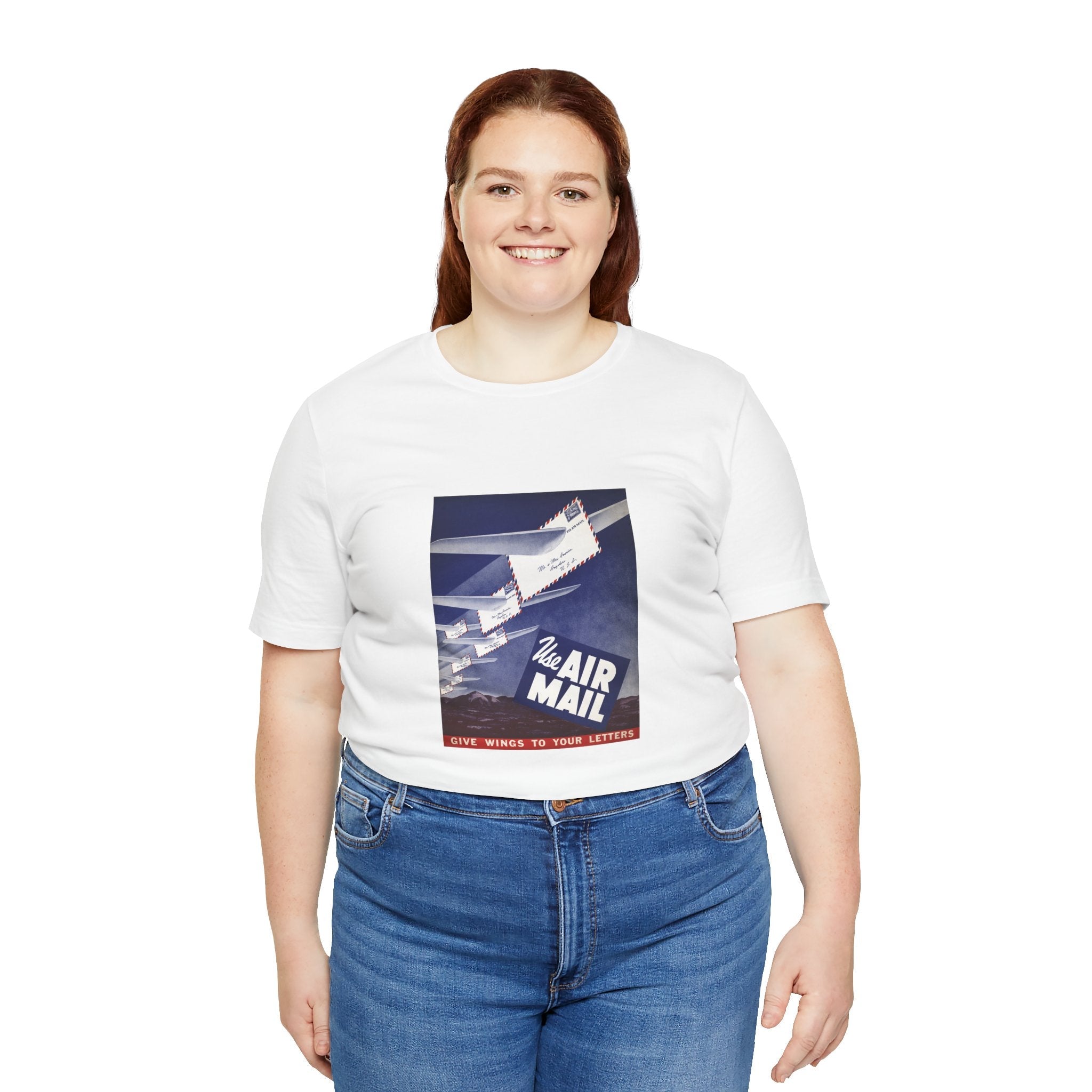 POP Culture Classics Use Airmail Unisex Jersey Short Sleeve T-Shirt - POPvault