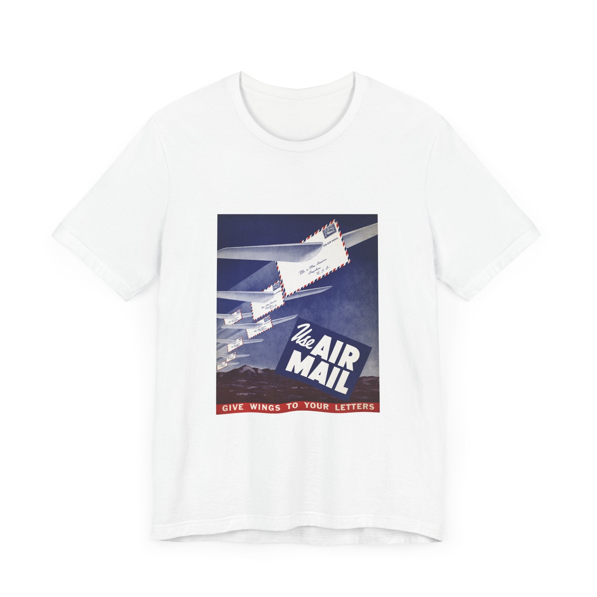 POP Culture Classics Use Airmail Unisex Jersey Short Sleeve T-Shirt - POPvault