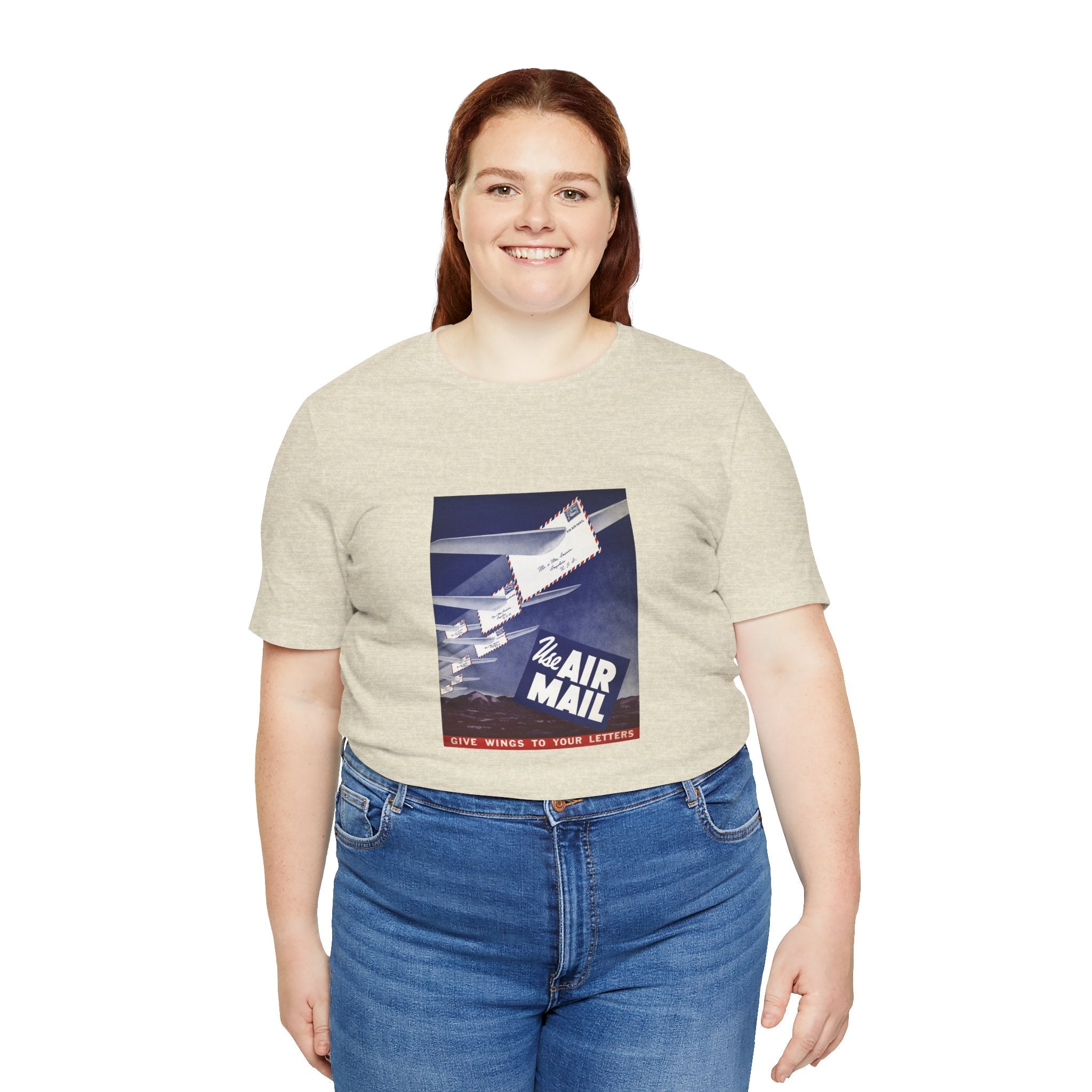 POP Culture Classics Use Airmail Unisex Jersey Short Sleeve T-Shirt - POPvault
