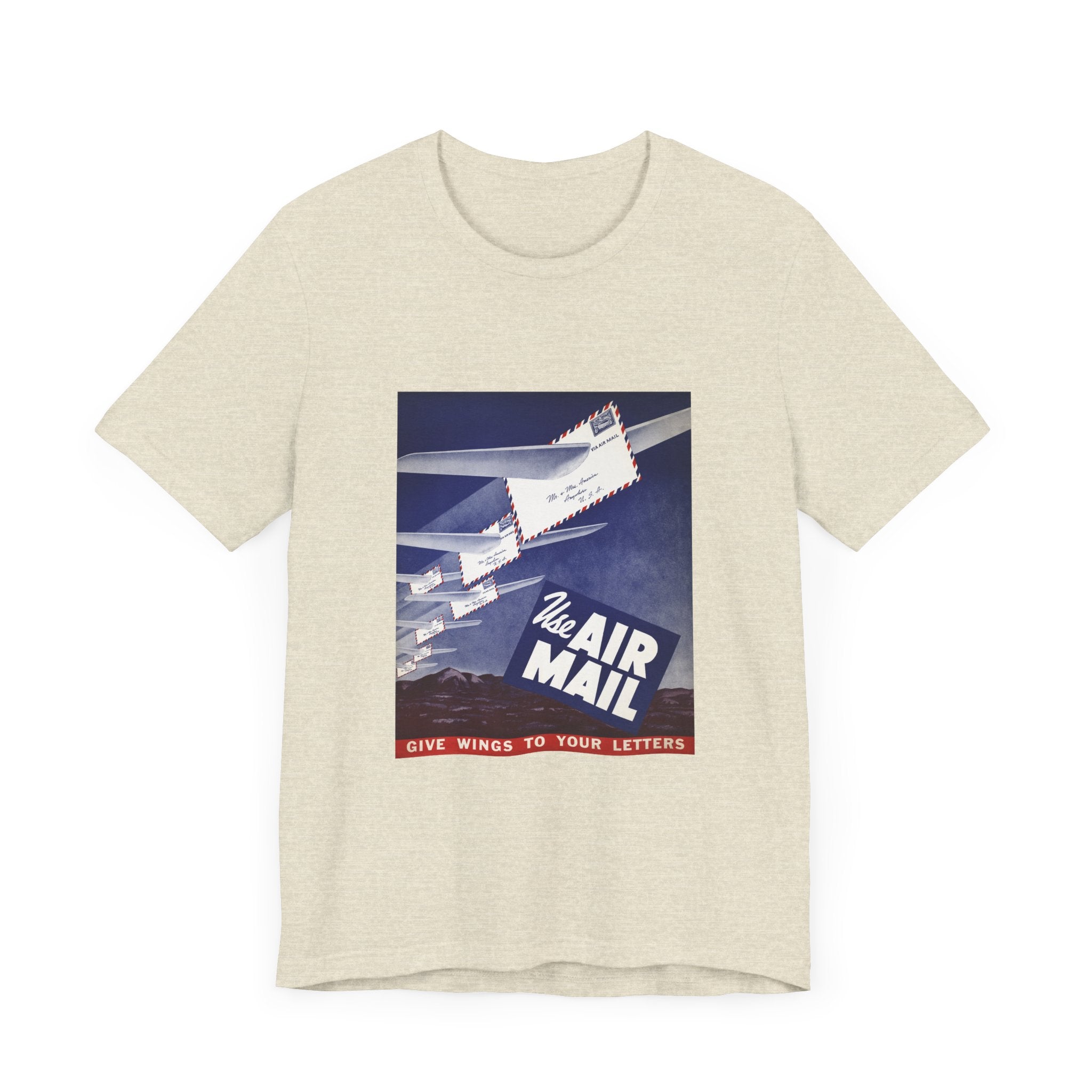POP Culture Classics Use Airmail Unisex Jersey Short Sleeve T-Shirt - POPvault