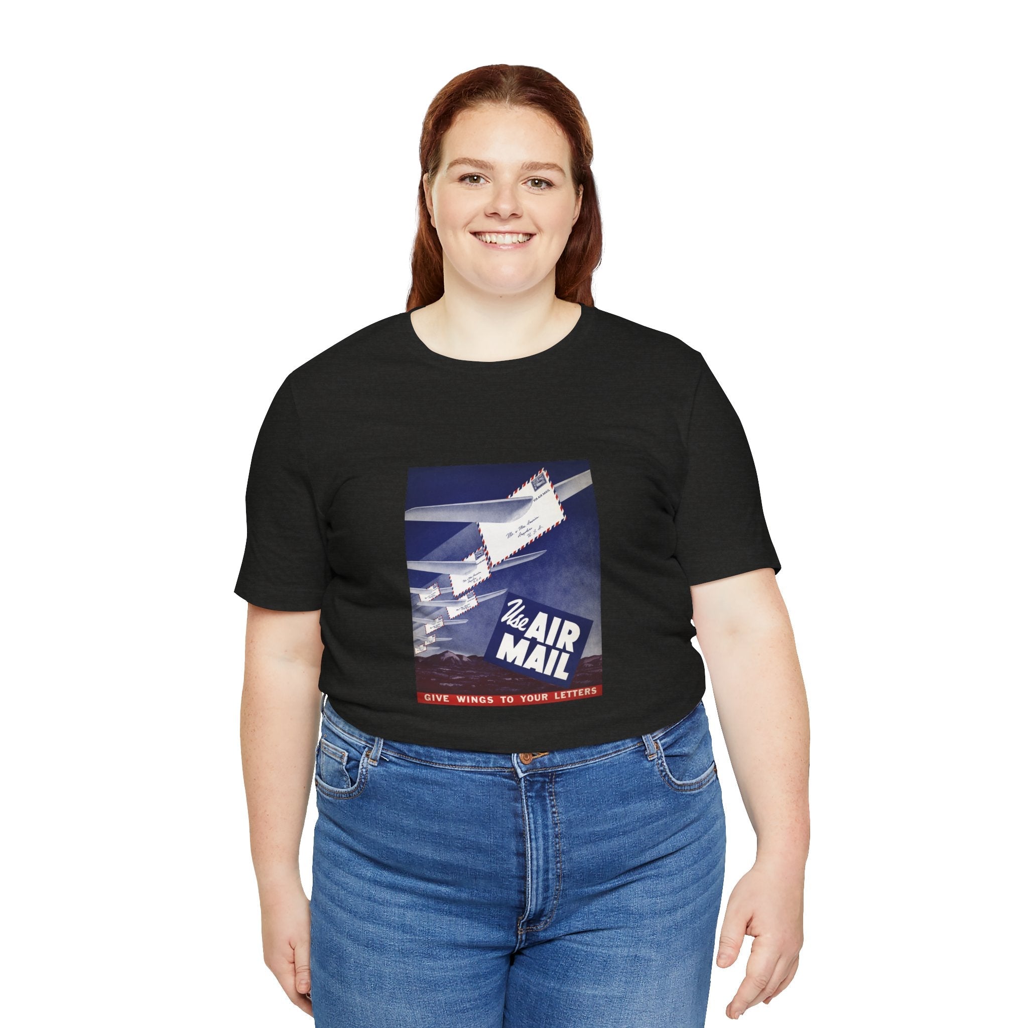 POP Culture Classics Use Airmail Unisex Jersey Short Sleeve T-Shirt - POPvault