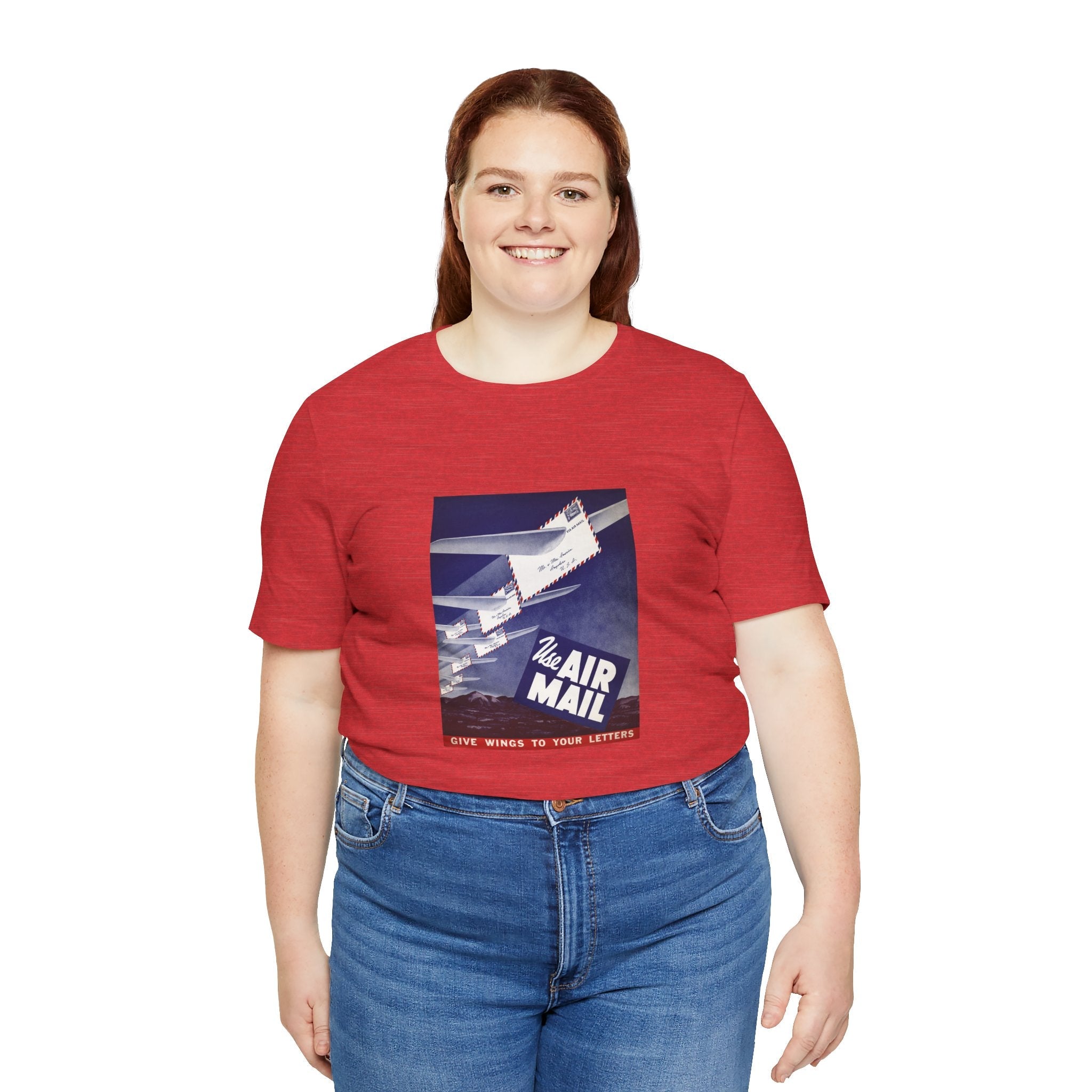 POP Culture Classics Use Airmail Unisex Jersey Short Sleeve T-Shirt - POPvault