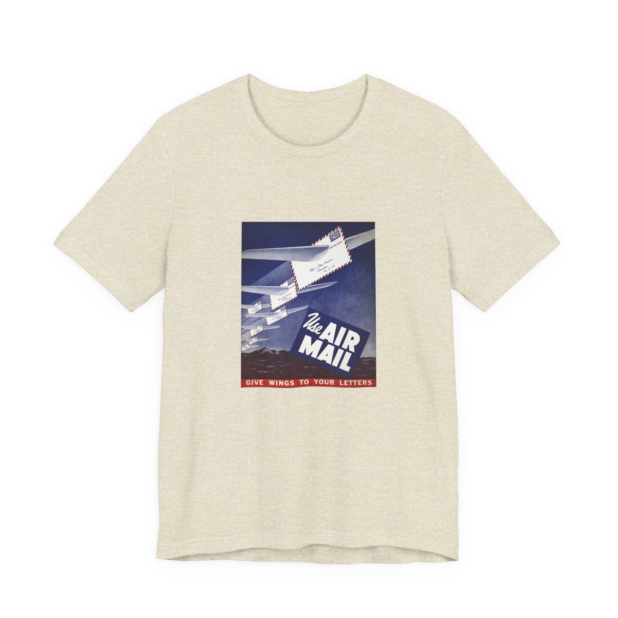 POP Culture Classics Use Airmail Unisex Jersey Short Sleeve T-Shirt - POPvault