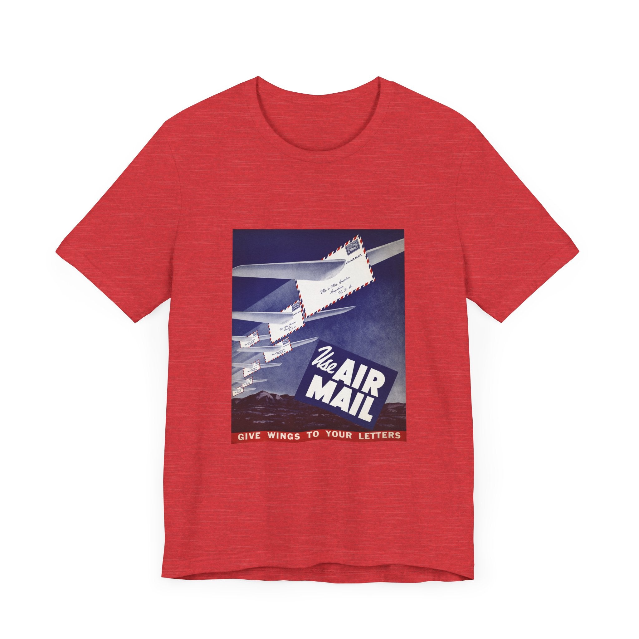 POP Culture Classics Use Airmail Unisex Jersey Short Sleeve T-Shirt - POPvault