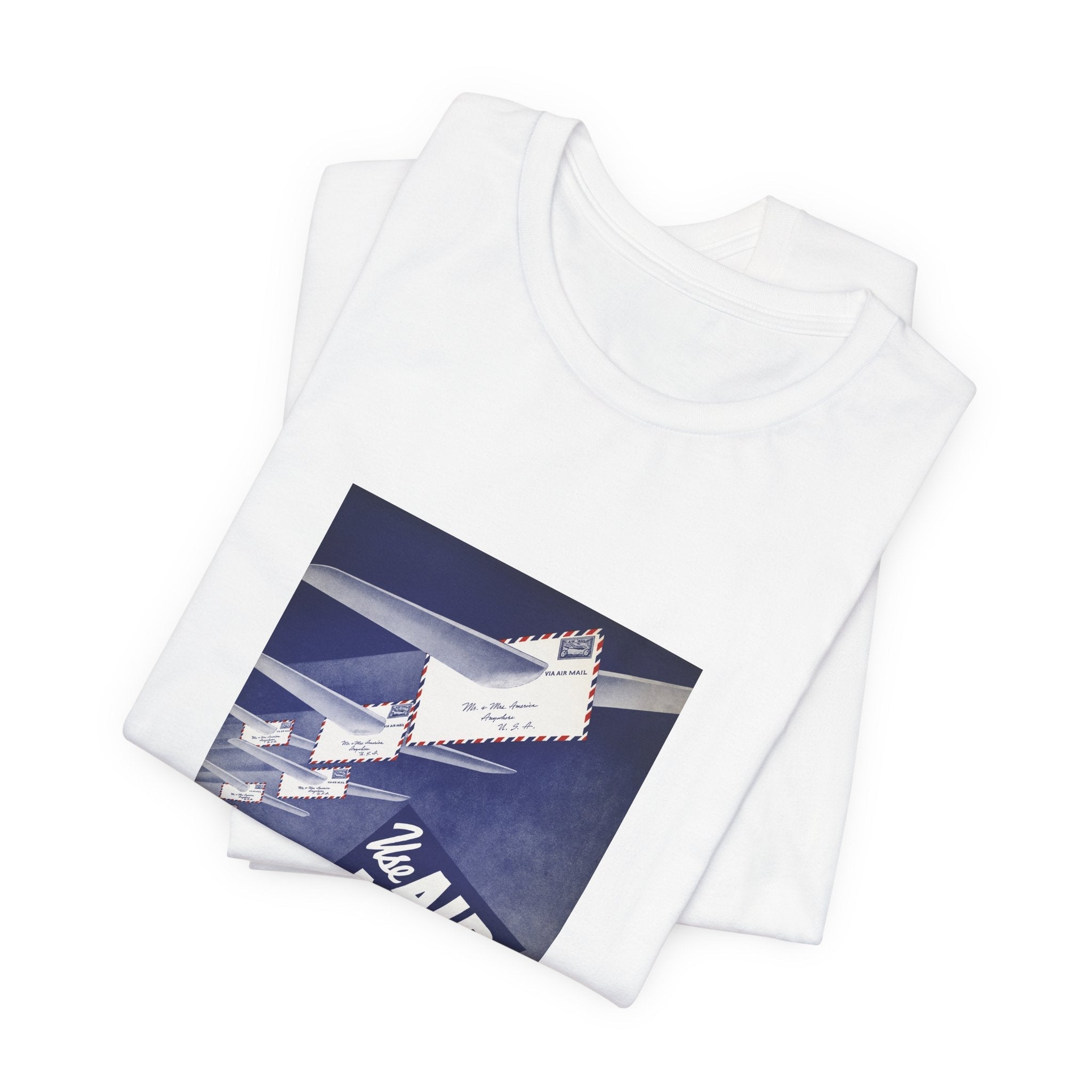 POP Culture Classics Use Airmail Unisex Jersey Short Sleeve T-Shirt - POPvault