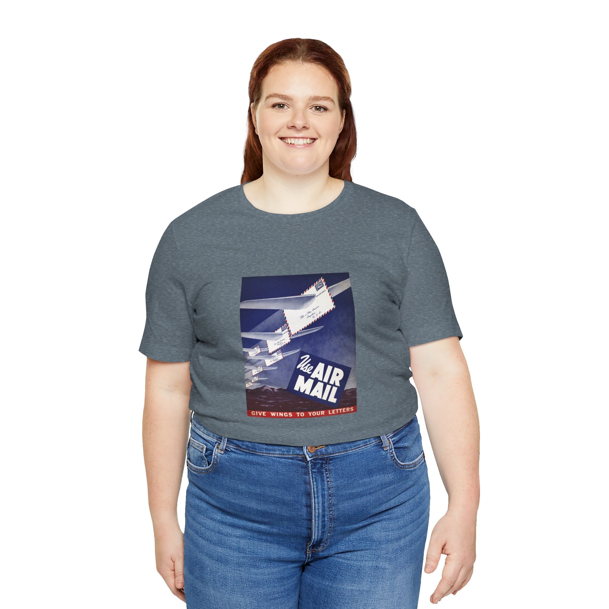 POP Culture Classics Use Airmail Unisex Jersey Short Sleeve T-Shirt - POPvault