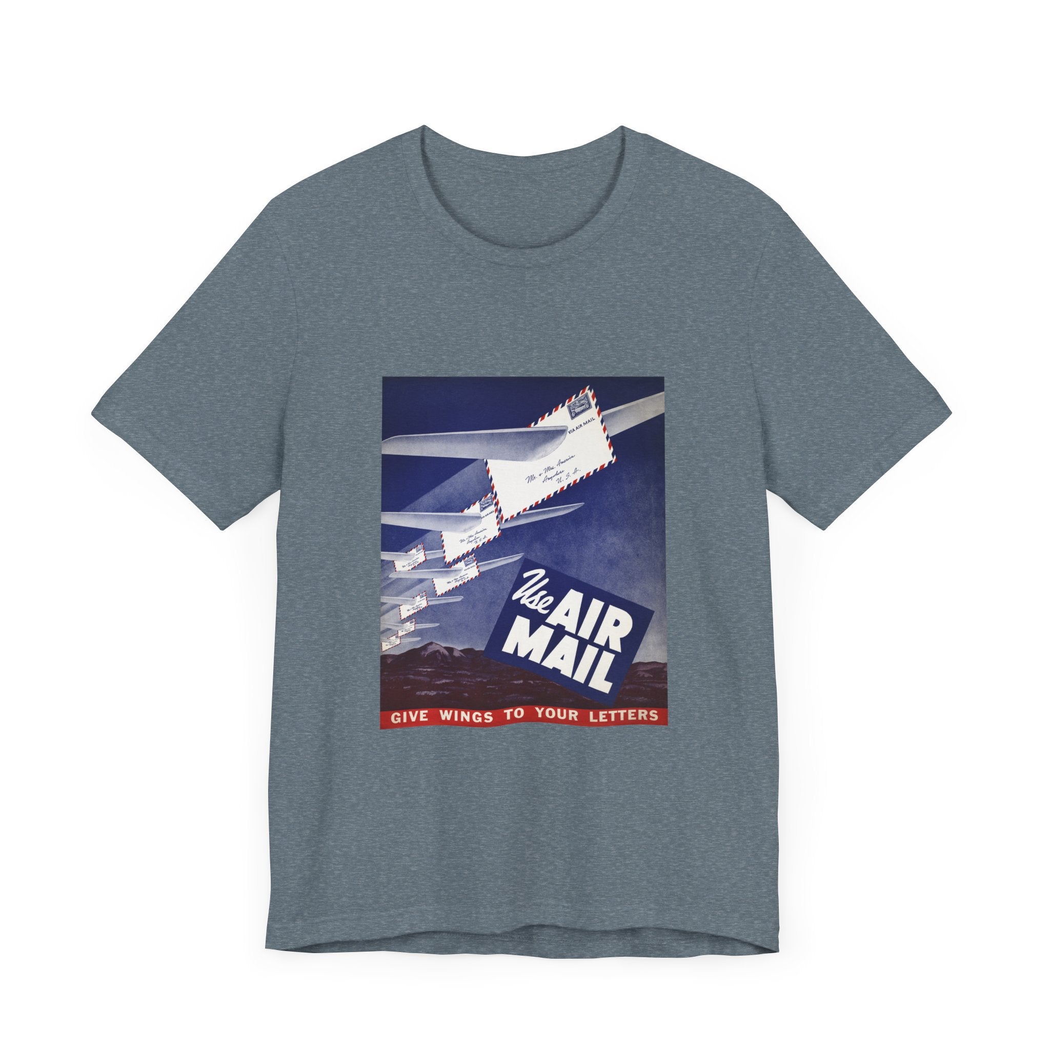 POP Culture Classics Use Airmail Unisex Jersey Short Sleeve T-Shirt - POPvault