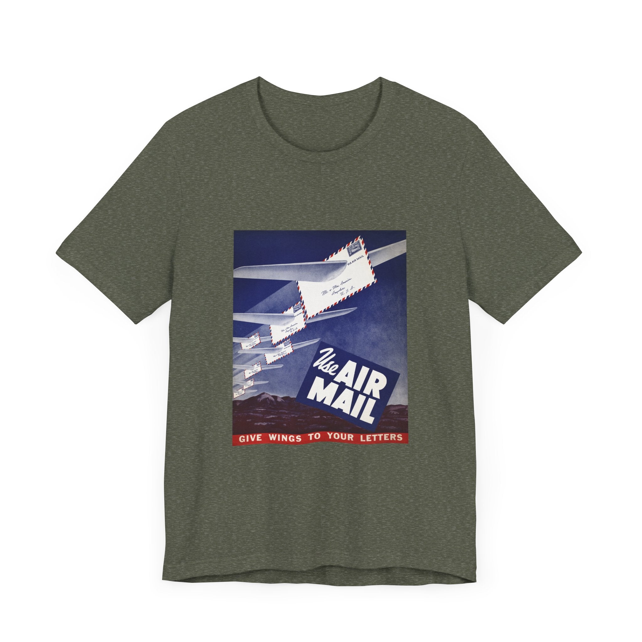POP Culture Classics Use Airmail Unisex Jersey Short Sleeve T-Shirt - POPvault