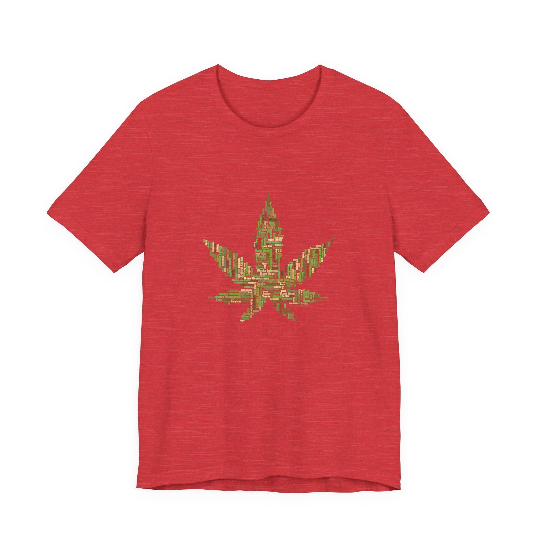 POP Culture Classics Weed Words Unisex Jersey Short Sleeve T-Shirt - POPvault