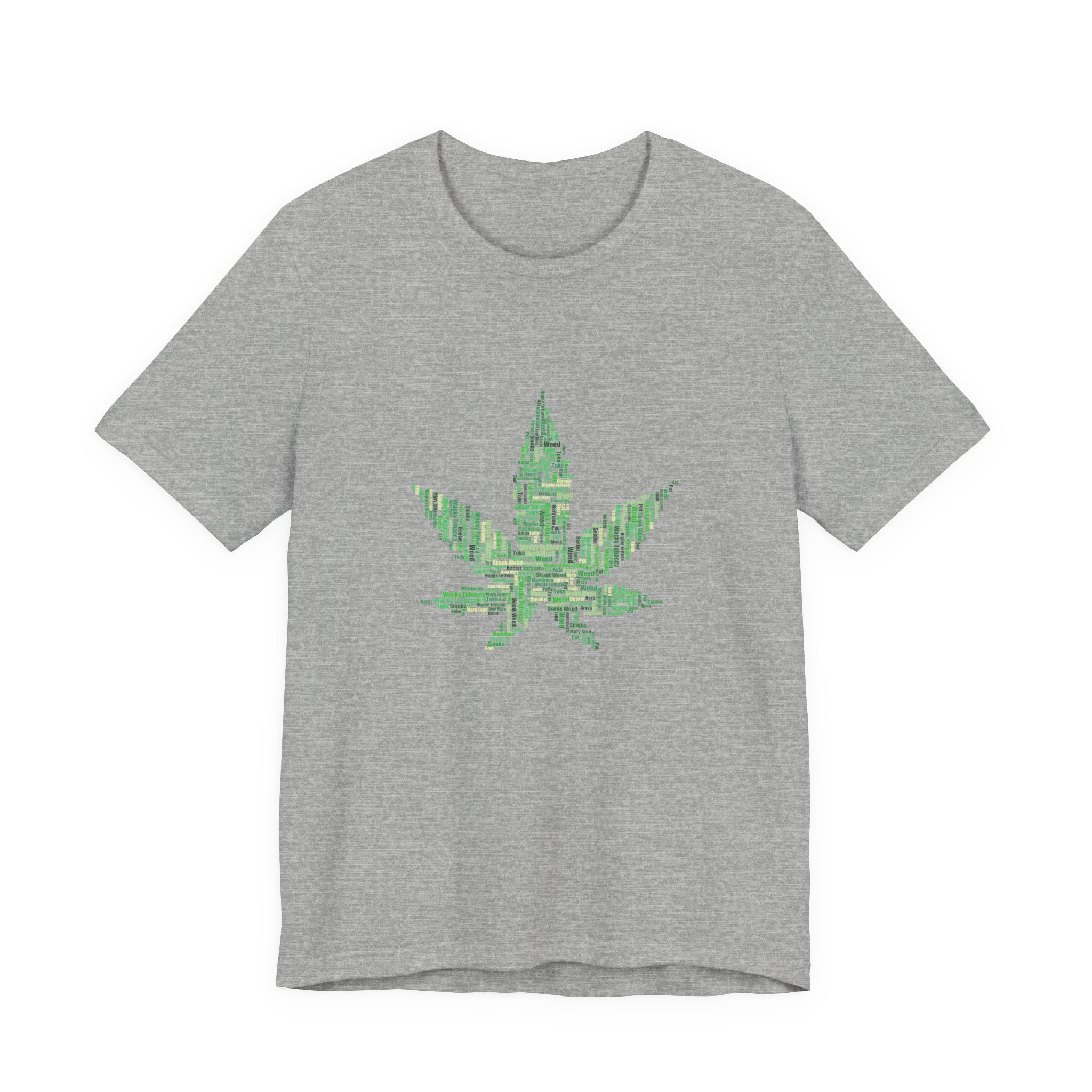 POP Culture Classics Weed Words Unisex Jersey Short Sleeve T-Shirt - POPvault
