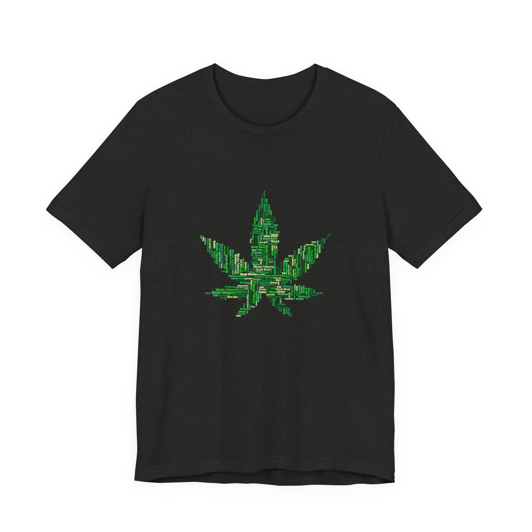 POP Culture Classics Weed Words Unisex Jersey Short Sleeve T-Shirt - POPvault