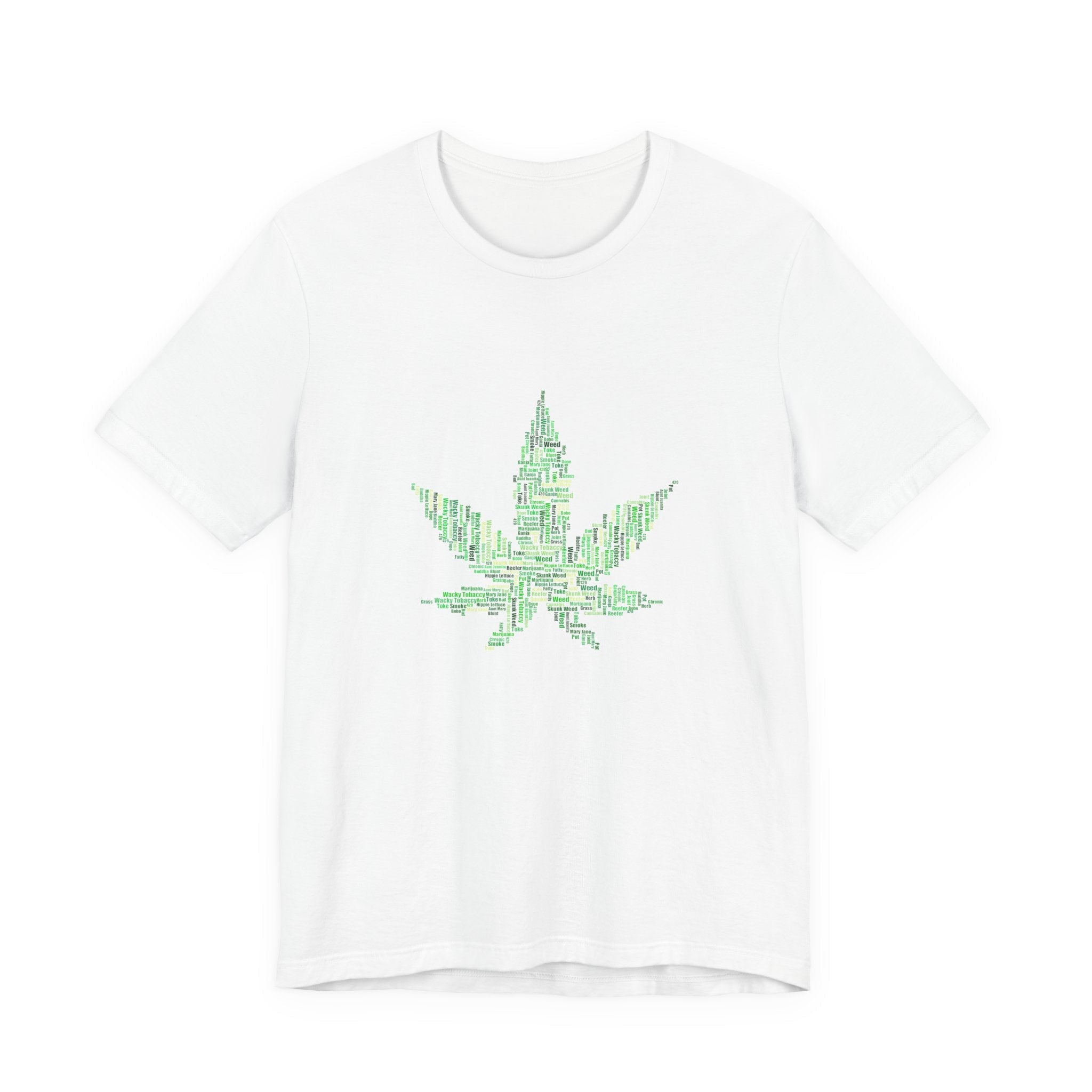 POP Culture Classics Weed Words Unisex Jersey Short Sleeve T-Shirt - POPvault