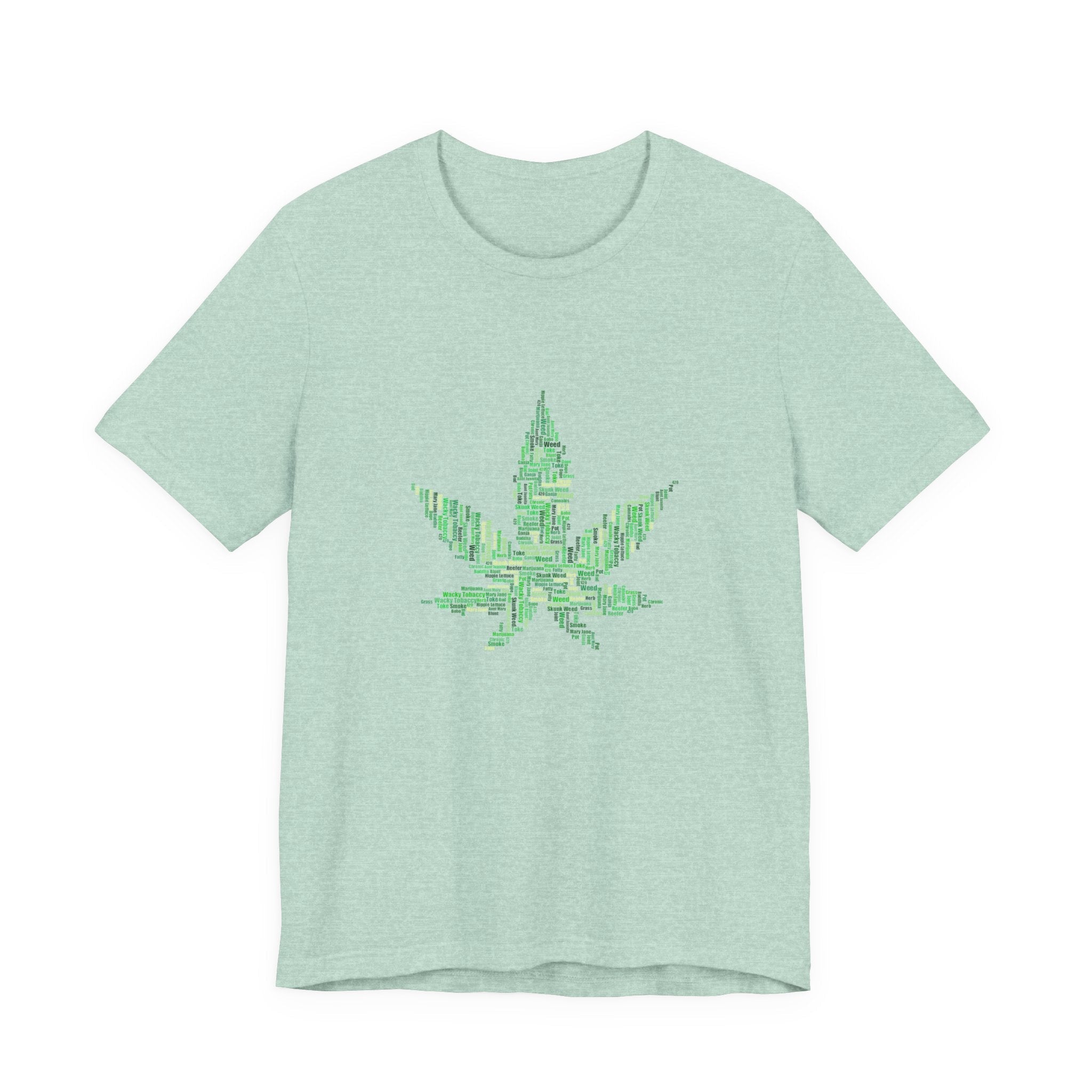 POP Culture Classics Weed Words Unisex Jersey Short Sleeve T-Shirt - POPvault