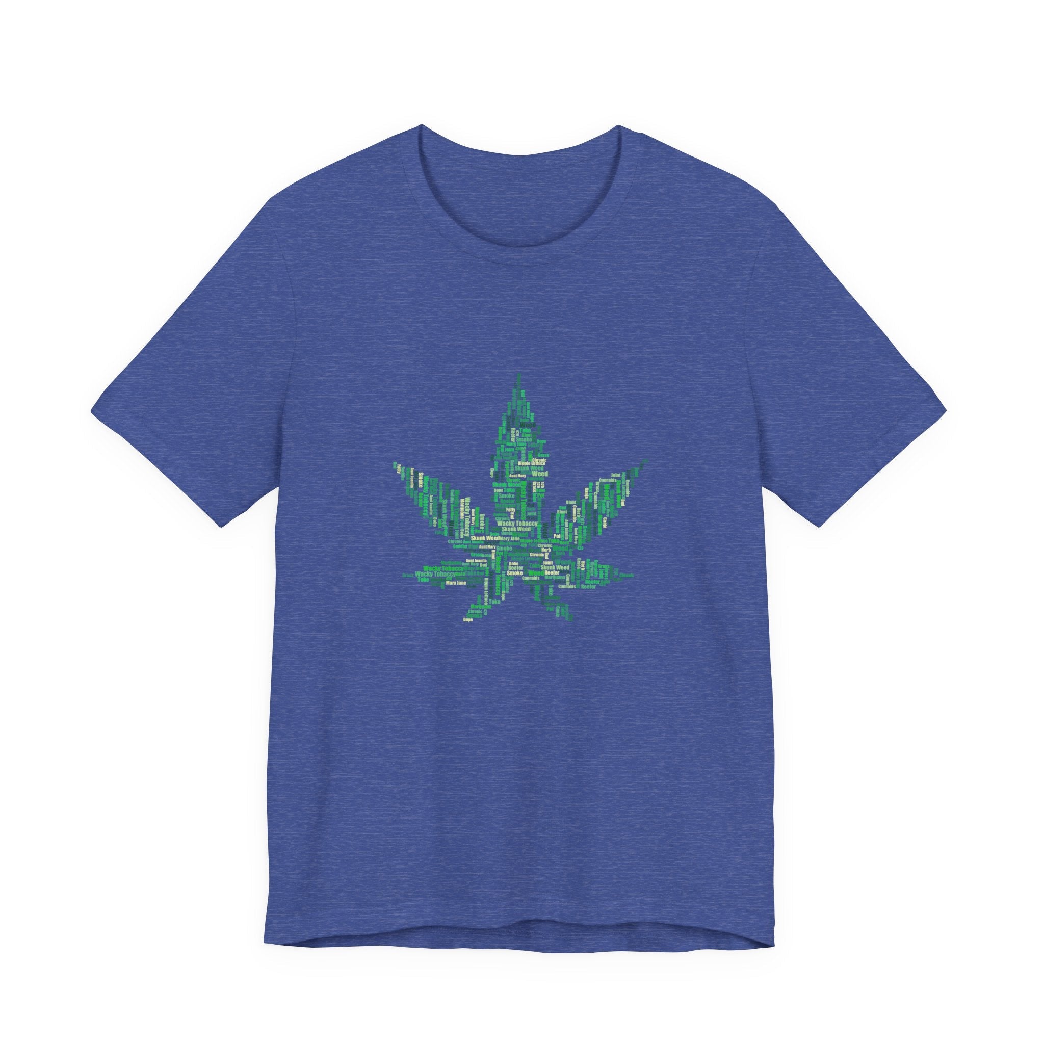 POP Culture Classics Weed Words Unisex Jersey Short Sleeve T-Shirt - POPvault