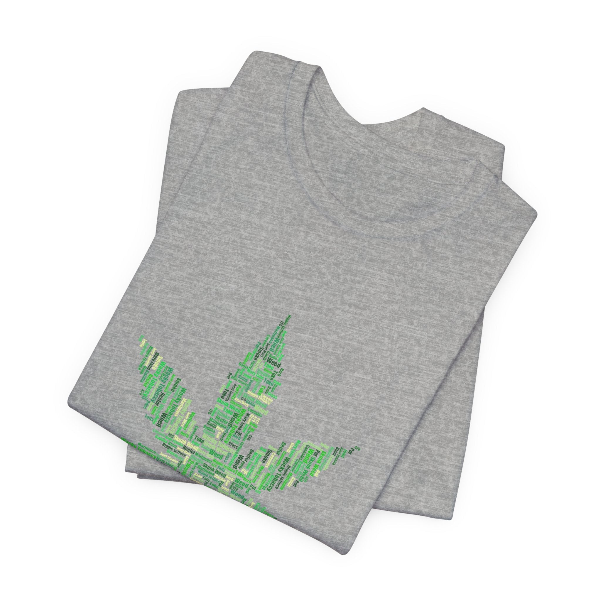 POP Culture Classics Weed Words Unisex Jersey Short Sleeve T-Shirt - POPvault