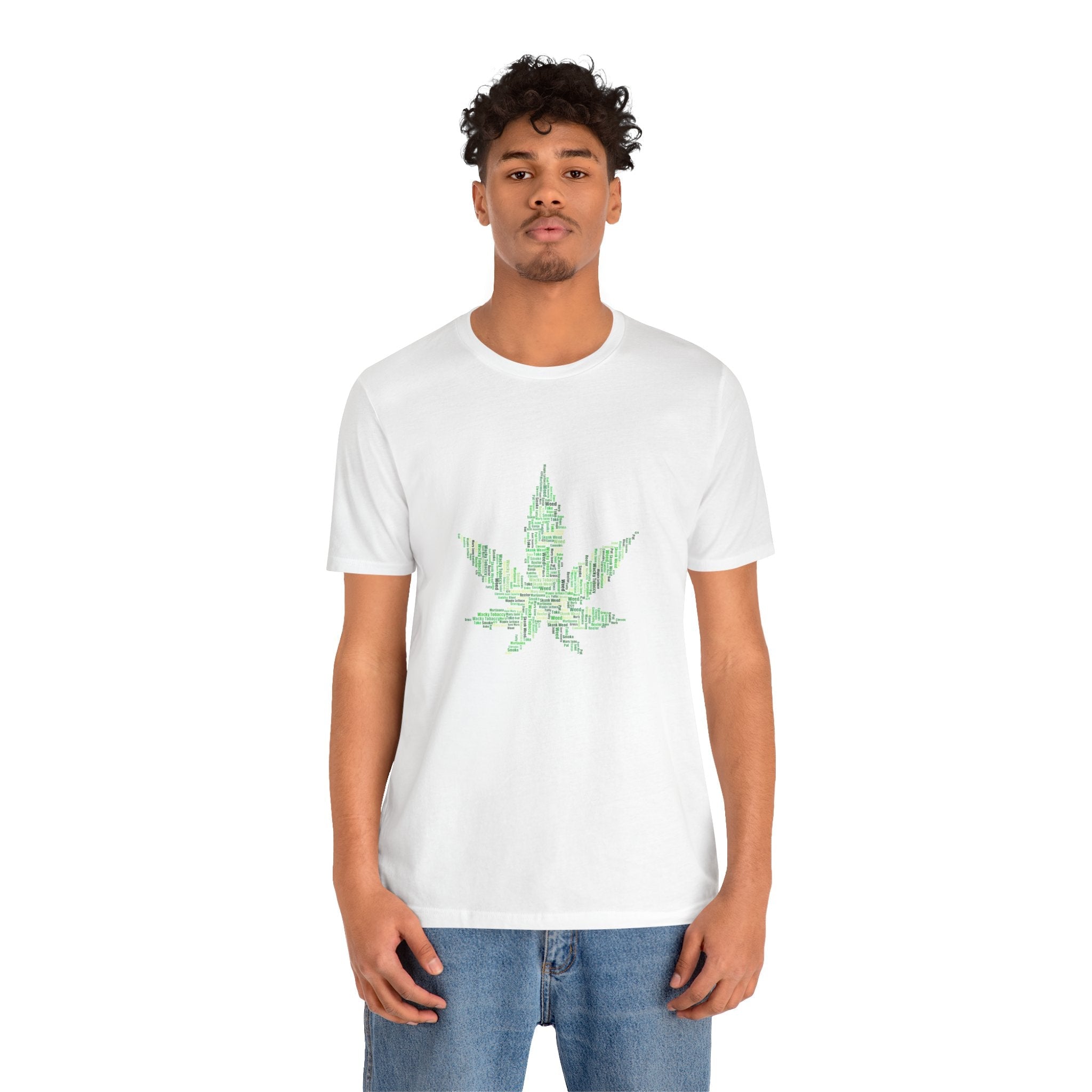 POP Culture Classics Weed Words Unisex Jersey Short Sleeve T-Shirt - POPvault