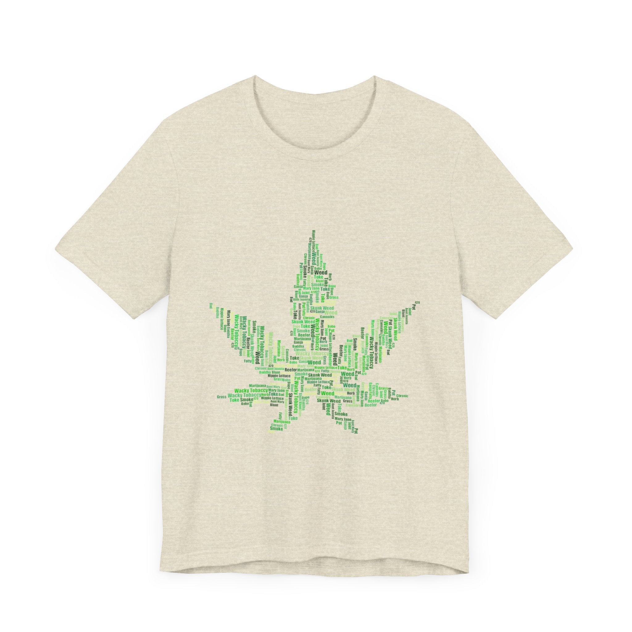 POP Culture Classics Weed Words Unisex Jersey Short Sleeve T-Shirt - POPvault