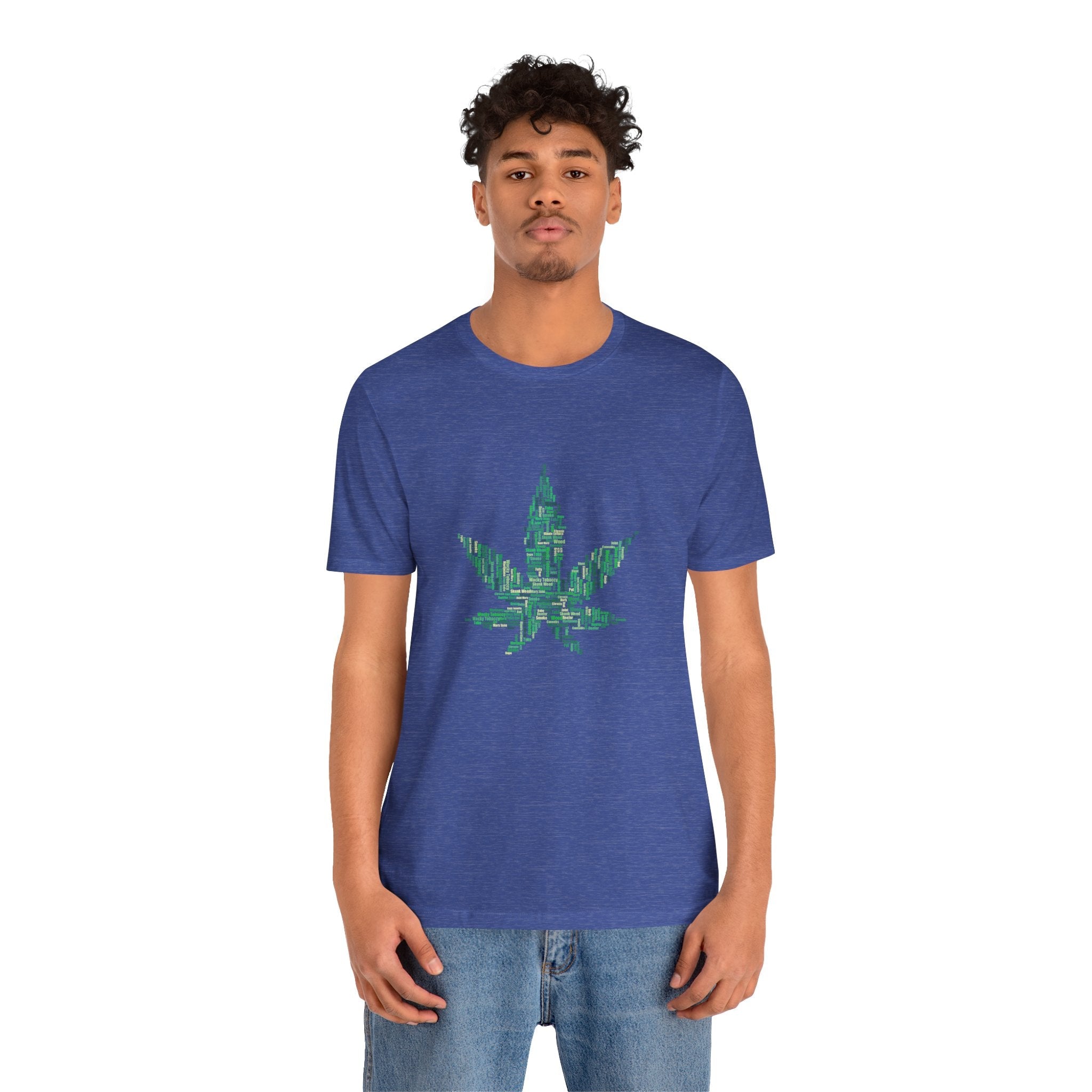 POP Culture Classics Weed Words Unisex Jersey Short Sleeve T-Shirt - POPvault
