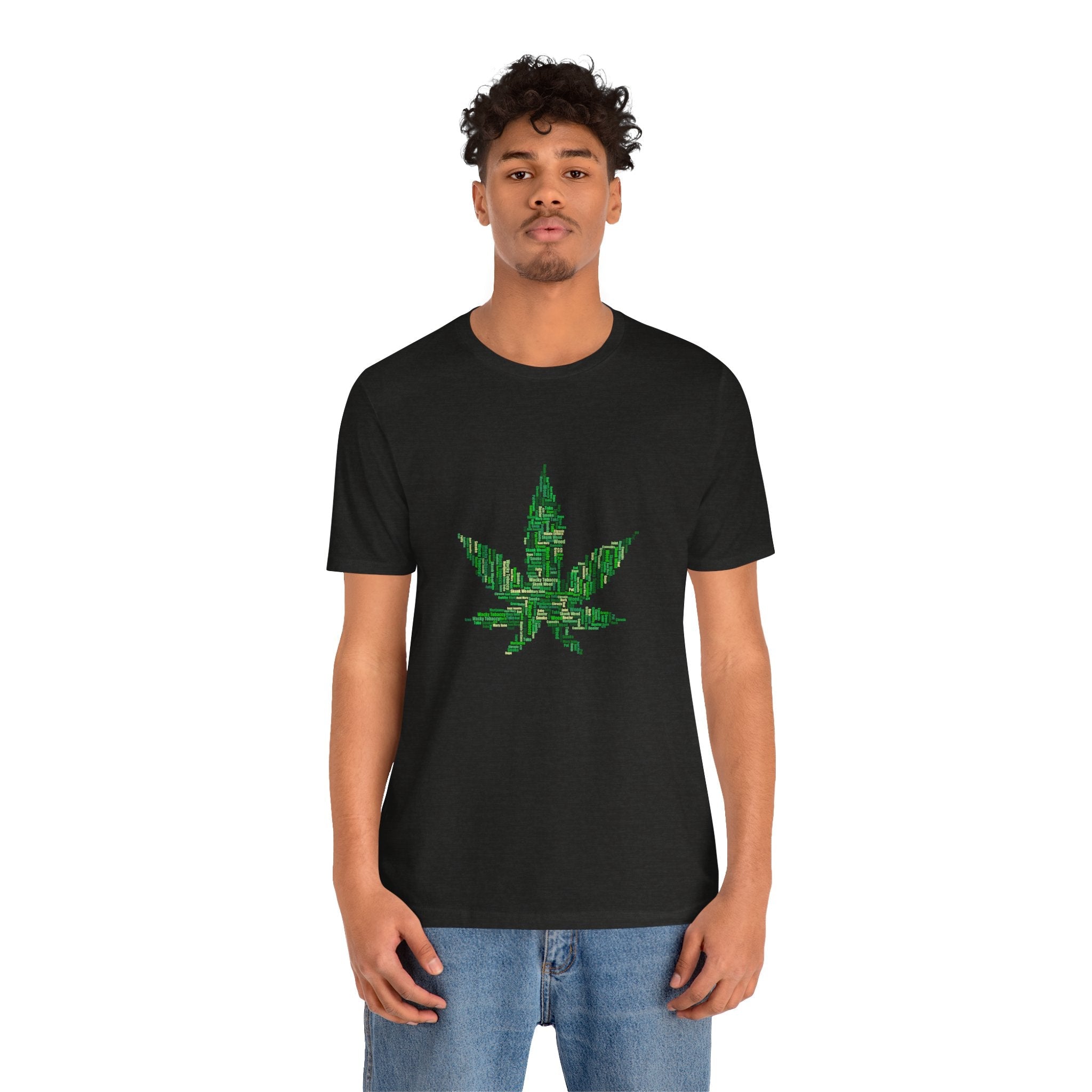 POP Culture Classics Weed Words Unisex Jersey Short Sleeve T-Shirt - POPvault