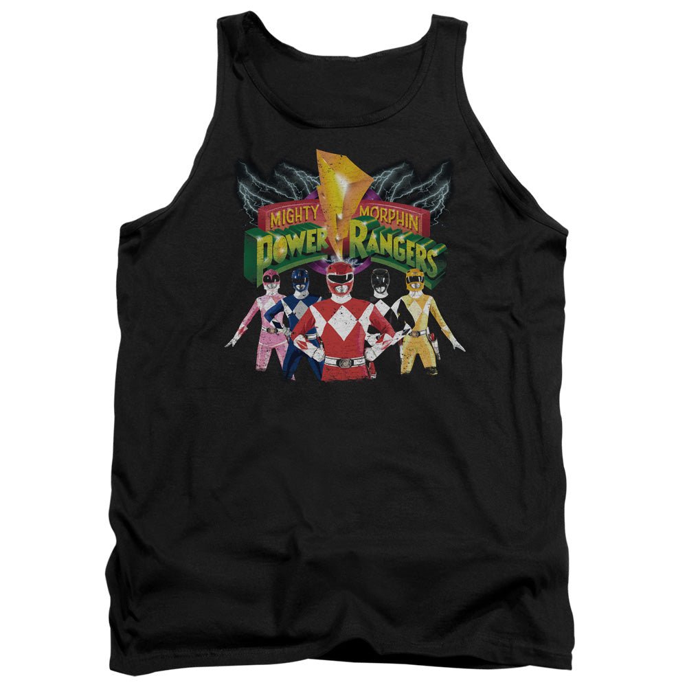 Power Rangers Rangers Unite Mens Tank Top Shirt Black Officially Licensed - POPvault