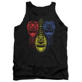 Power Rangers Red Yellow Blue Mens Tank Top Shirt Black Officially Licensed - POPvault
