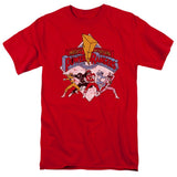 Power Rangers Retro Rangers Mens T Shirt Red Officially Licensed - POPvault