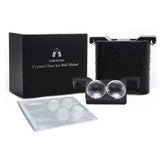 Premium Round Sphere Ice - Cube Maker Mold - 2 Crystal Clear Ice Cubes - POPvault