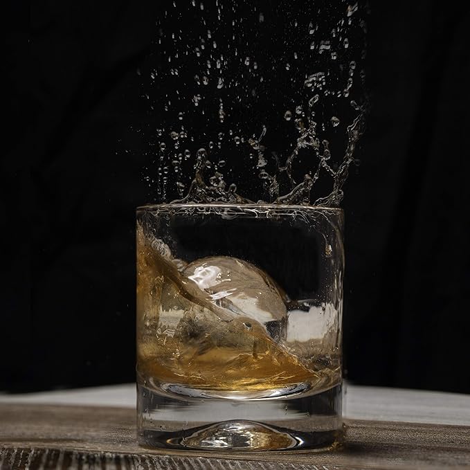 Premium Round Sphere Ice - Cube Maker Mold - 2 Crystal Clear Ice Cubes - POPvault