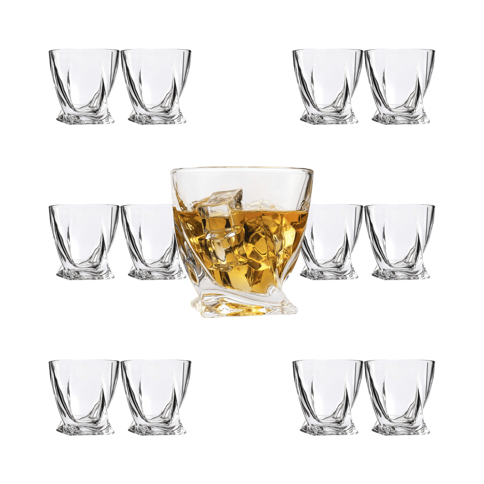 Premium Twisted Whiskey Glasses (10oz) - POPvault