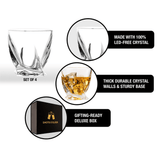 Premium Twisted Whiskey Glasses (10oz) - POPvault