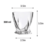 Premium Twisted Whiskey Glasses (10oz) - POPvault