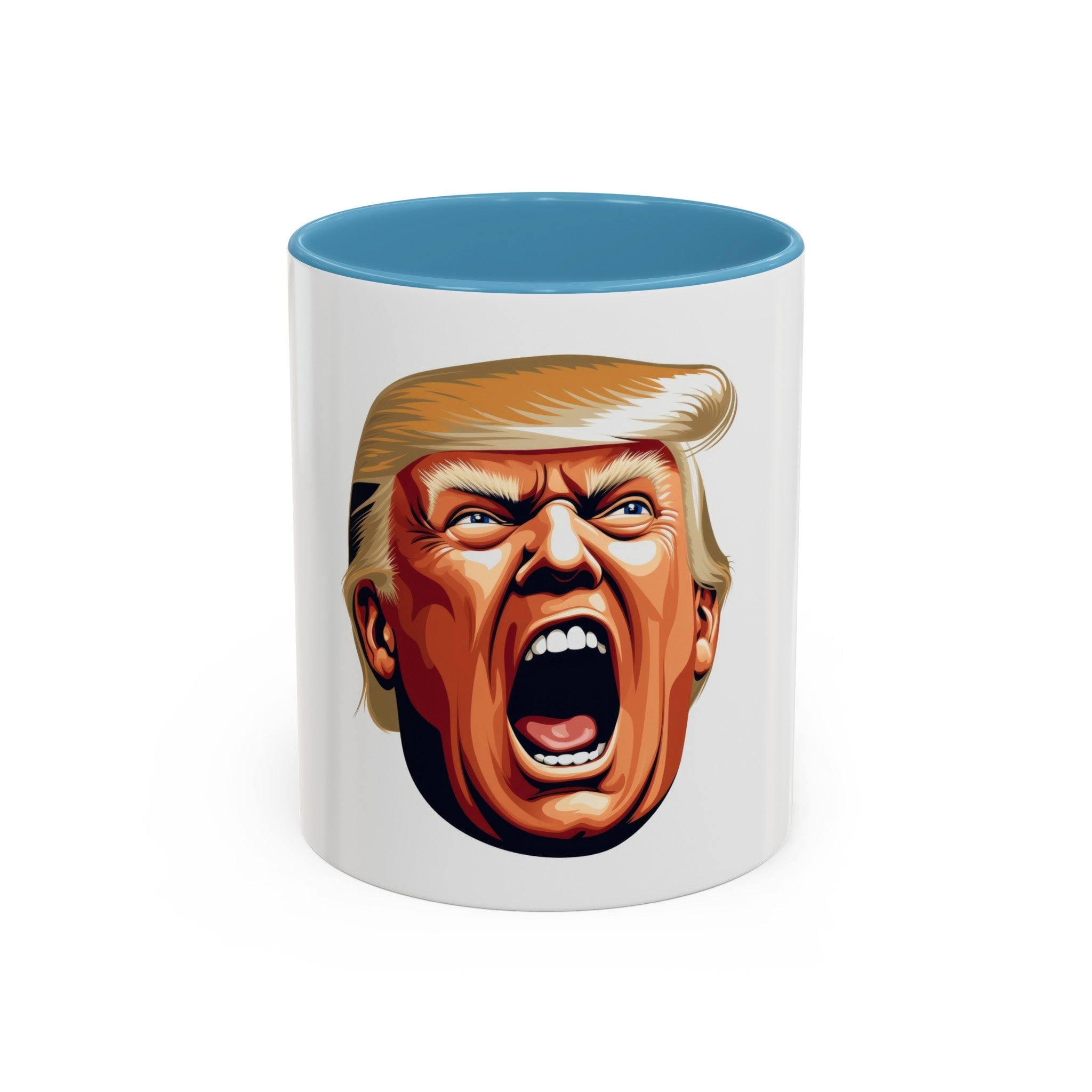 President Donald Trump Holla - Back Color Accent Coffee Mug (11, 15oz) - POPvault