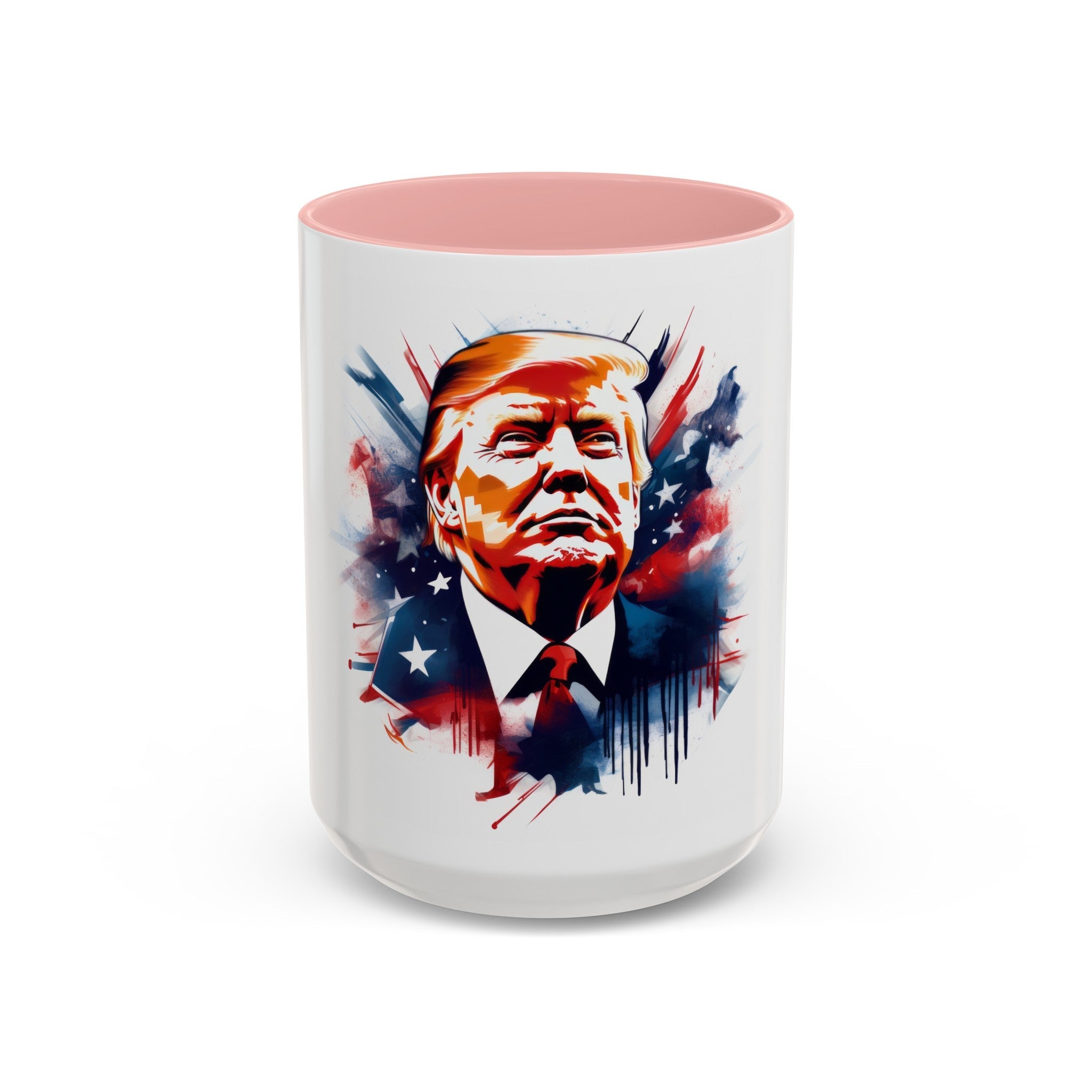 President Donald Trump U.S.A. Color Accent Coffee Mug (11, 15oz) - POPvault