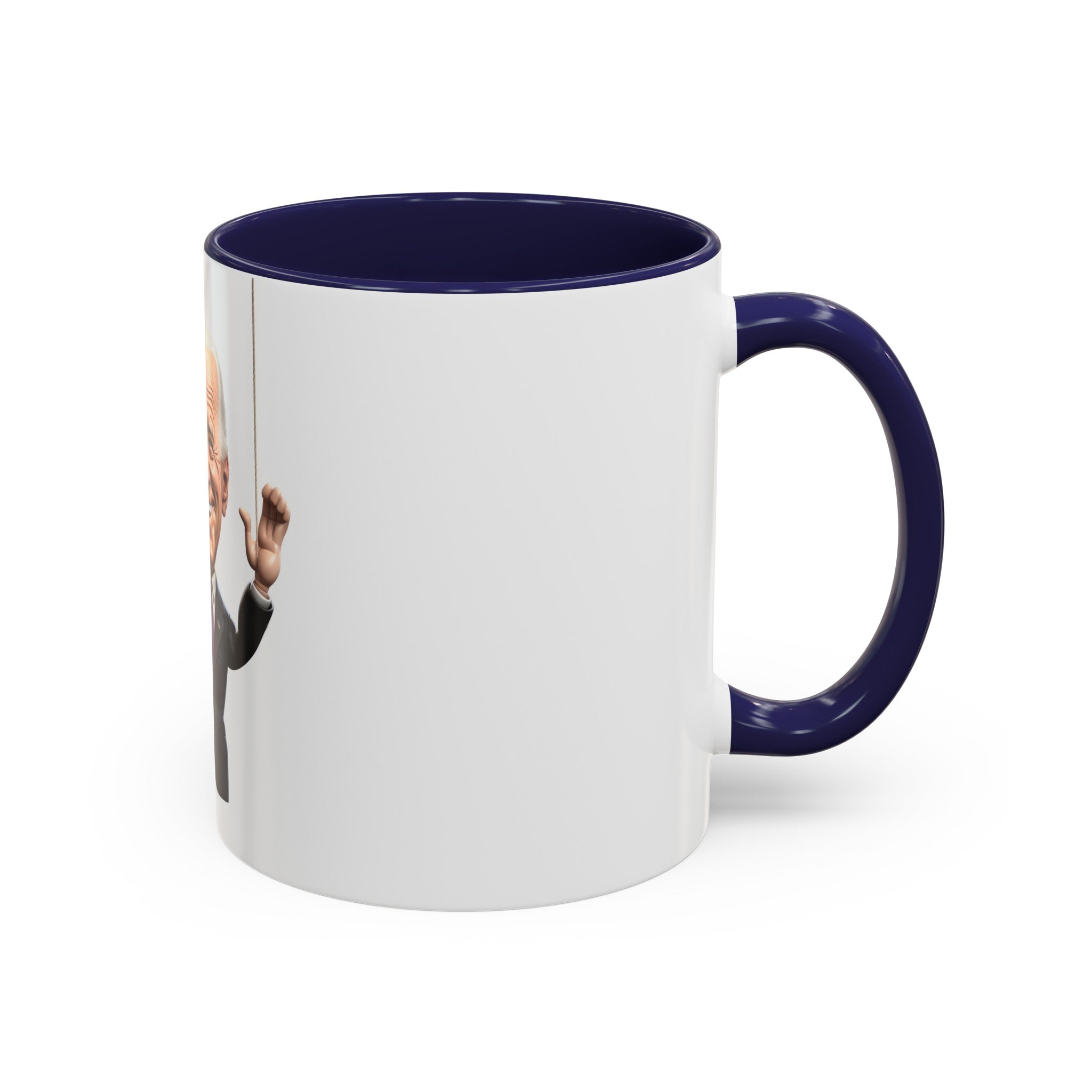 President Joe Biden Puppet Master Color Accent Coffee Mug (11, 15oz) - POPvault
