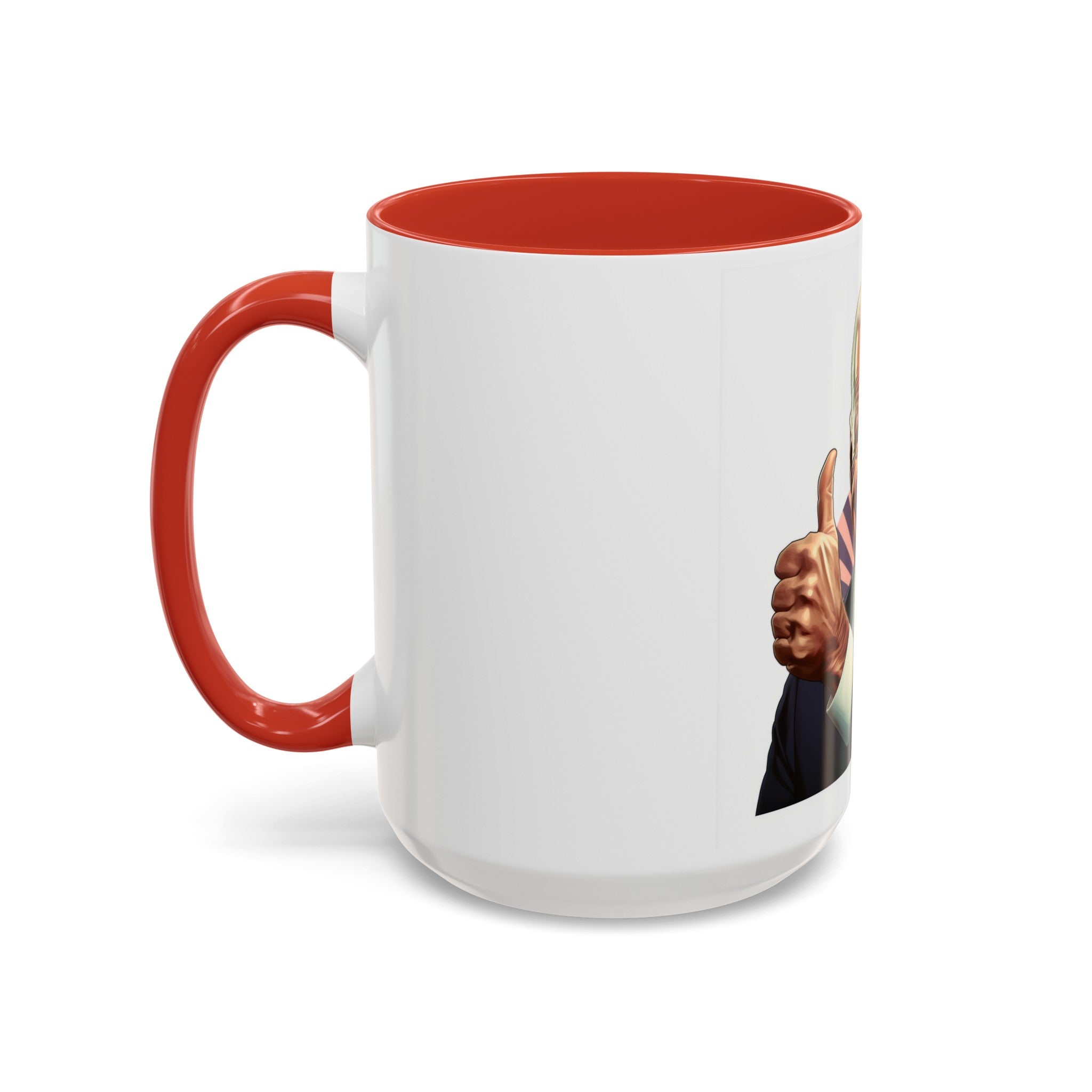 President Joe Biden Thumbs Up Color Accent Coffee Mug (11, 15oz) - POPvault