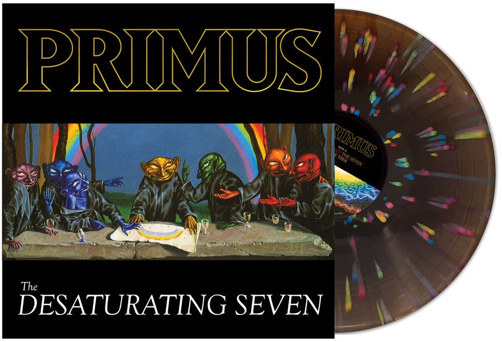 Primus - Desaturating Seven (Midnight Rainbow/ 7th Anniversary Edition) [Gold Foil Stamping/Midnight Rainbow Splatter LP] Vinyl Record - POPvault