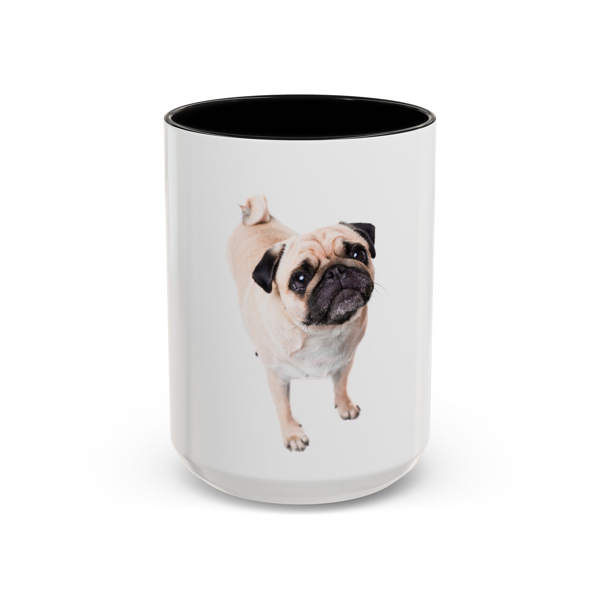 Pug Color Accent Coffee Mug (11, 15oz) - POPvault