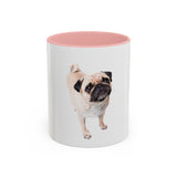 Pug Color Accent Coffee Mug (11, 15oz) - POPvault