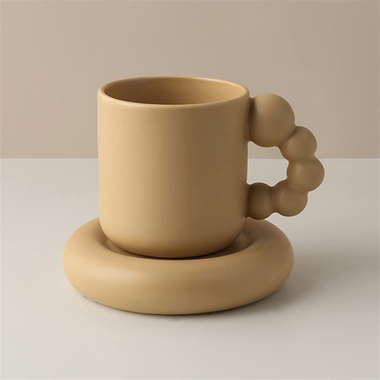 Retro Bauhaus Style Ceramic Mug Set - POPvault