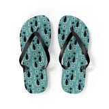 Retro Mid - Century Coolest Kitty Cats Flip - Flops - POPvault