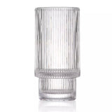 Ribbed Crystal Tall 10 oz. Glass - POPvault