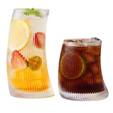 Ribbed Curvy Glass Set of 2 or Single - POPvault