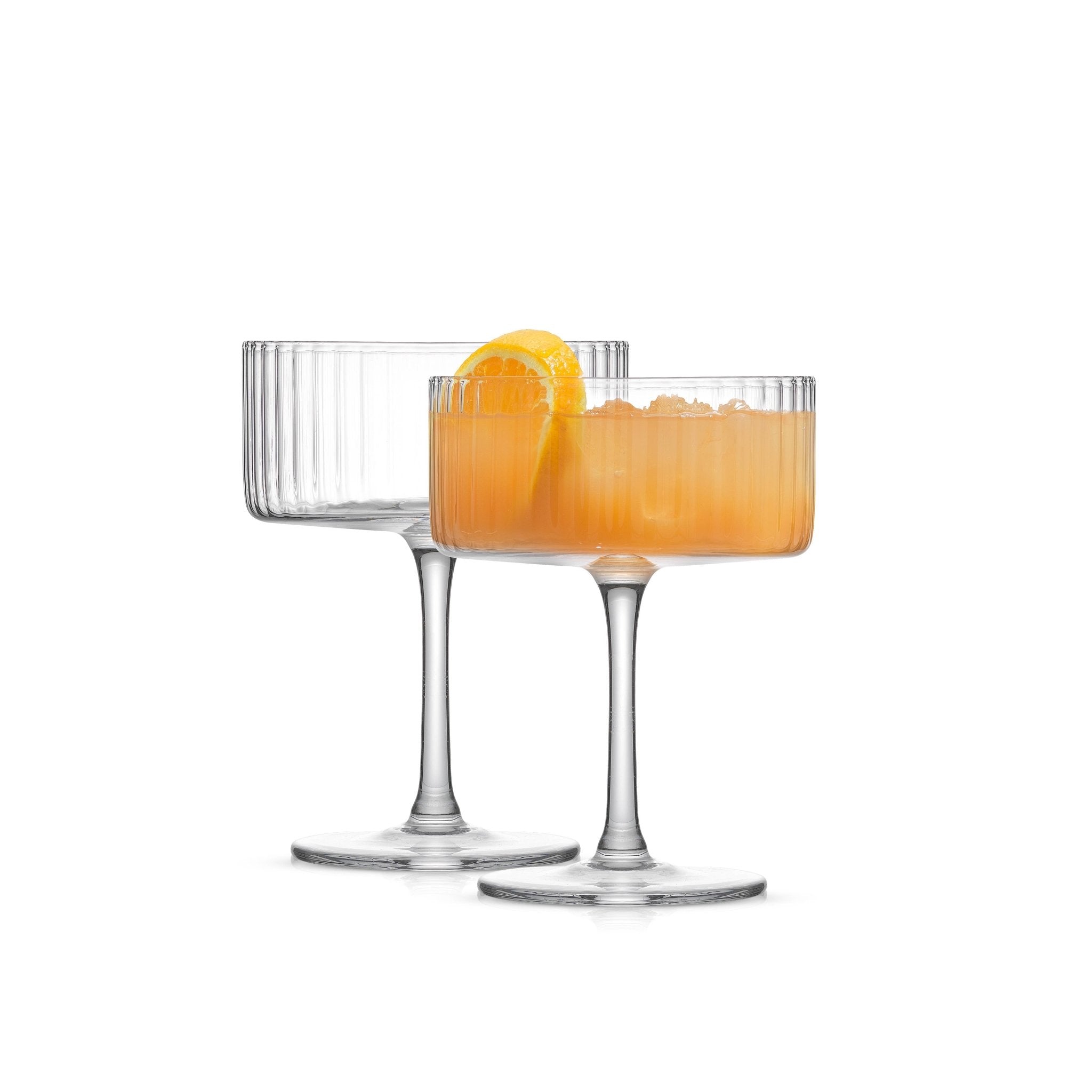 Ribbed Martini Coupe Glass Set of 2 - POPvault