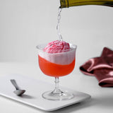 Rims Orient - Coupe Dessert/Paloma Ribbed Martini & Wine Glasses - (Lotus) - 9.25oz - POPvault