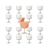 Rims Orient - Coupe Dessert/Paloma Ribbed Martini & Wine Glasses - (Lotus) - 9.25oz - POPvault