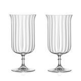 Rims Orient - Coupe Gin Sour/Long Island Ribbed Cocktail Glasses - (Deco)(11.5oz / 340mL) - POPvault