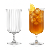 Rims Orient - Coupe Gin Sour/Long Island Ribbed Cocktail Glasses - (Deco)(11.5oz / 340mL) - POPvault
