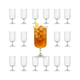 Rims Orient - Coupe Gin Sour/Long Island Ribbed Cocktail Glasses - (Deco)(11.5oz / 340mL) - POPvault