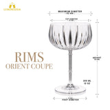 Rims Orient - Coupe Wine Glasses - (355 mL / 12 fl. oz.) - POPvault