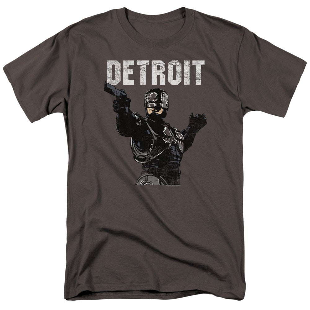 Robocop Detroit Mens T Shirt Charcoal Officially Licensed - POPvault